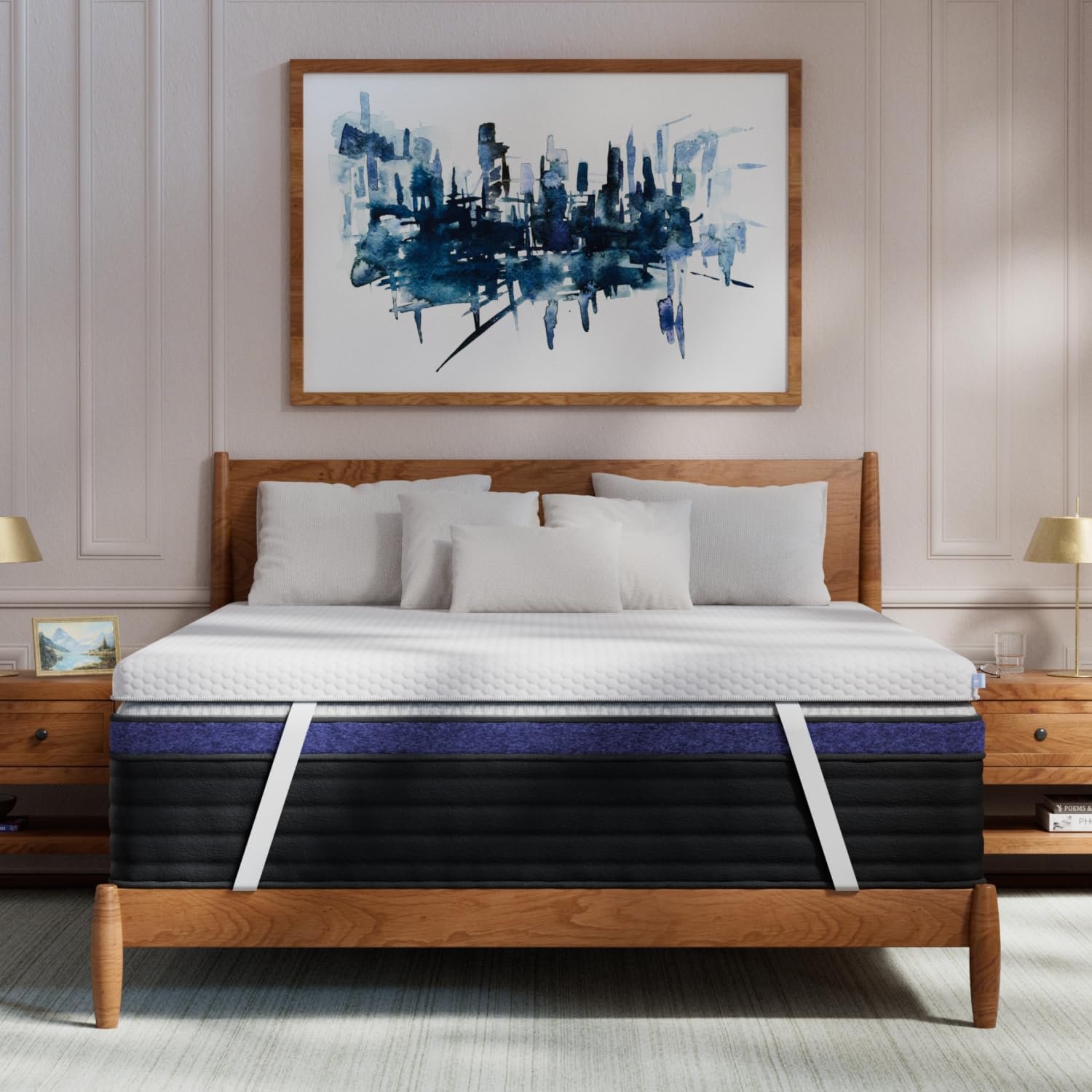 Premium Memory Foam Mattress Topper with GlacioTex by helix sleep mattress